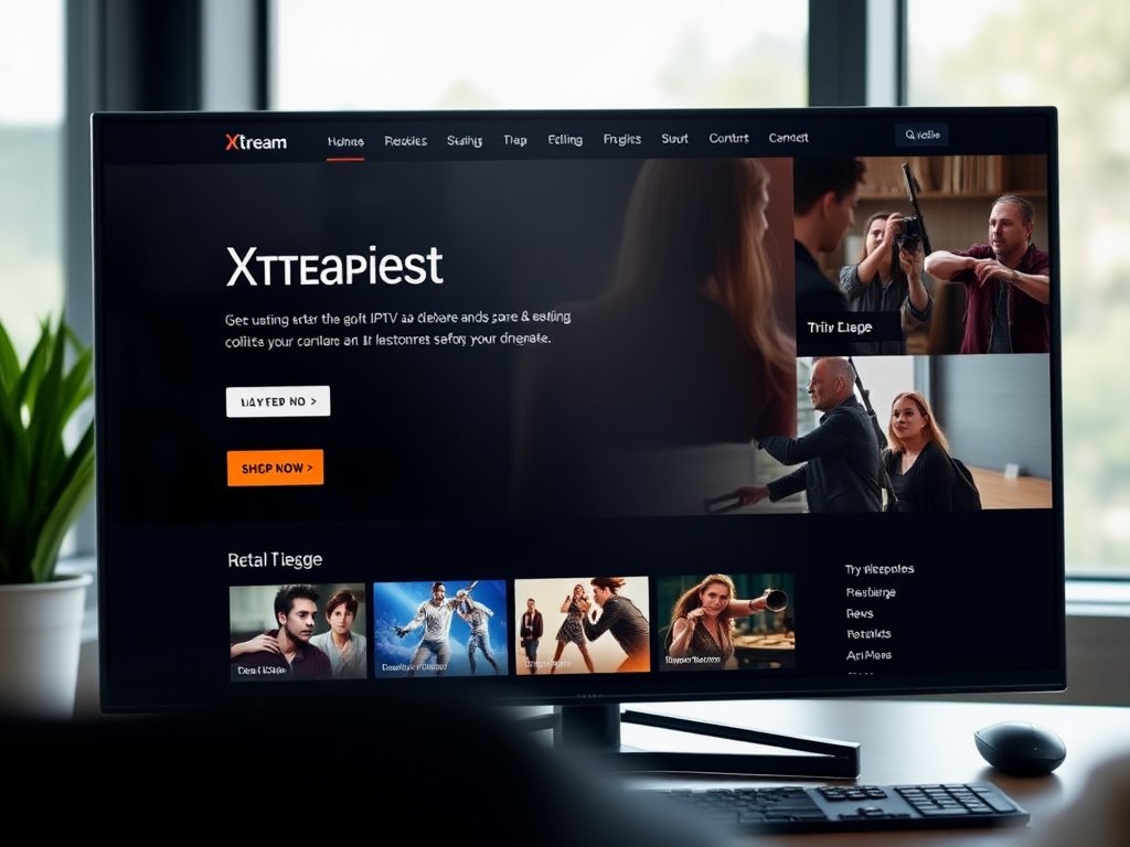 Xtream IPTV Website Template example